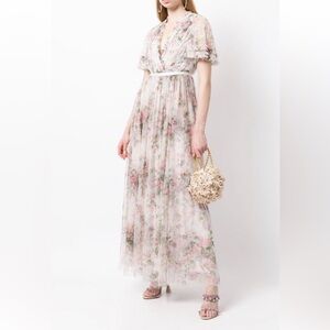 Needle & Thread Floral Swan Sequin Bodice Gown
US 12